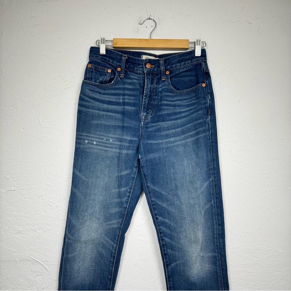 Madewell Blue The Perfect Vintage Jeans Womens 26 Raw Hem High Rise Denim Casual - Picture 3 of 13